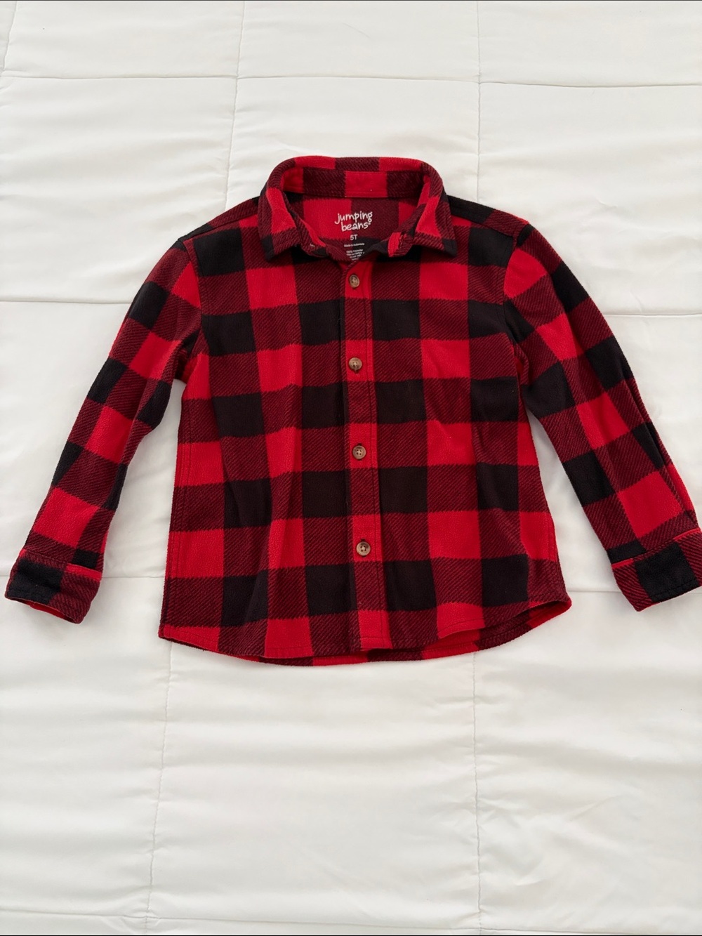 jumping beans Red & Black Buffalo Plaid Button-Down Shirt